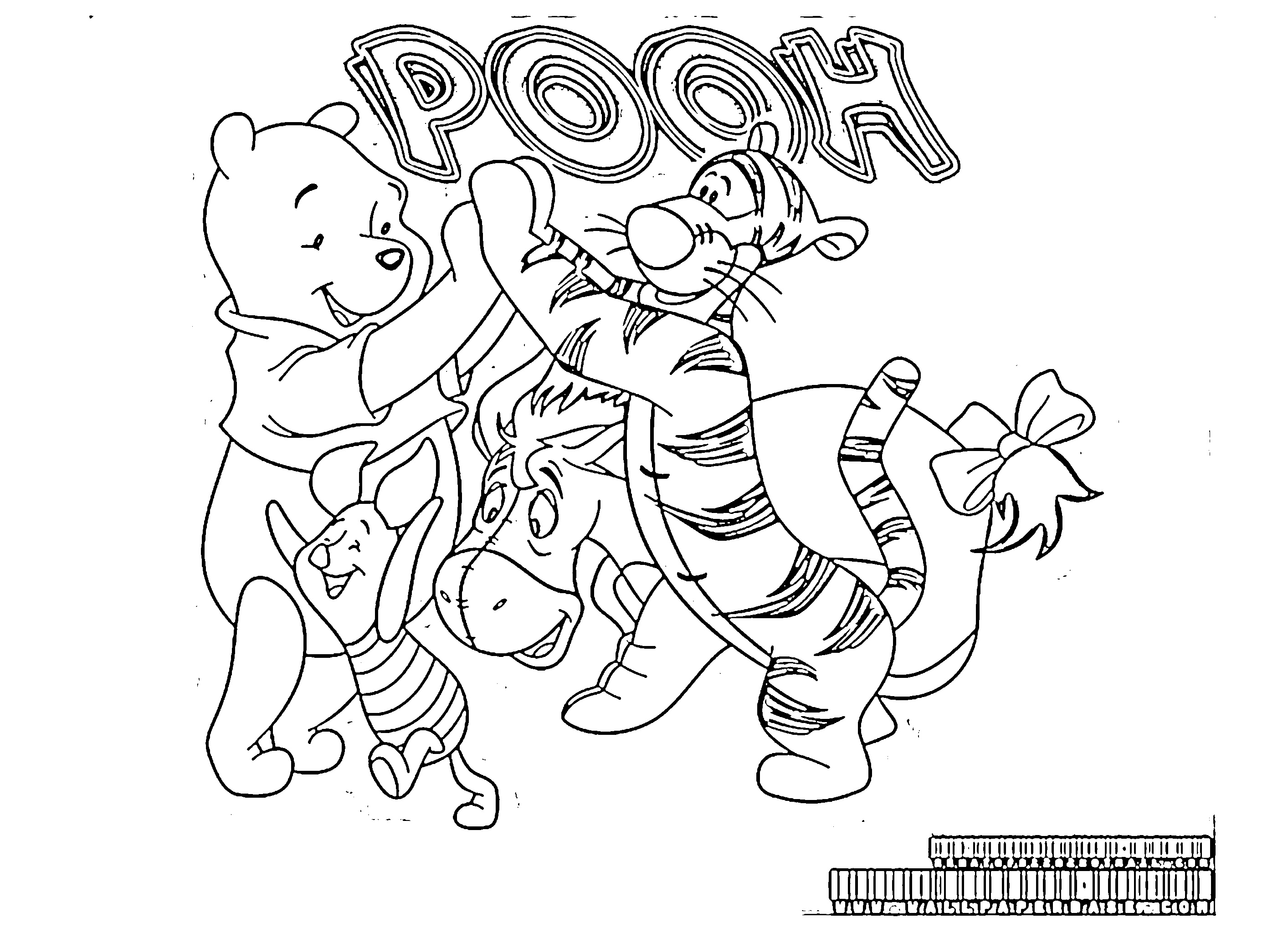 Gambar Hariamau dan Beruang Winnie the pooh